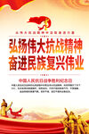 弘扬抗战精神海报