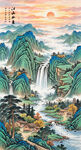迎客松壁画