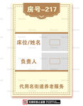 病房信息牌