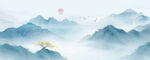 中国风水墨山水画
