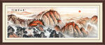 五岳独尊泰山山水画