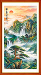 竖幅山水画