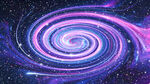 梦幻绚丽旋涡星空