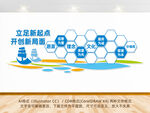 企业励志文化墙公司文化墙