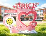 教师节拍照美陈