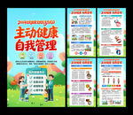 全民健康生活方式宣传月海报