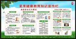 夏季健康教育知识宣传栏