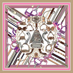 几何图案装饰丝巾设计
