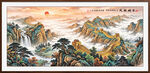 万里长城国画