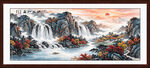 巨幅国画山水画