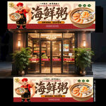 海鲜粥门头