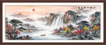 迎客松山水装饰画