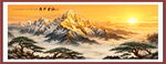 日照金山国画