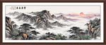 紫气东来国画