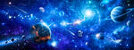 宇宙星空外太空陨石星球黑洞背景