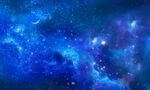 蓝色星空高清图