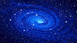 蓝色漩涡星空