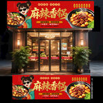 麻辣香锅门头
