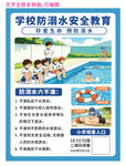 学校防溺水安全教育海报