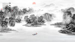 山水背景墙