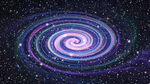彩色旋涡星空