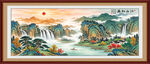 新中式山水画装饰画