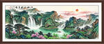 聚宝盆风水画