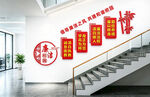 廉洁校园楼梯文化墙
