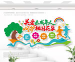 关爱未成年人户外公益宣传墙