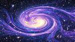 紫色梦幻宇宙星空