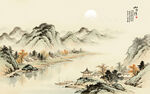 水墨山水画