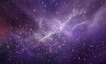 紫色绚丽璀璨宇宙星空背景图