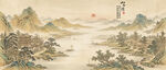 简约宋氏美学古画山水画壁画壁纸