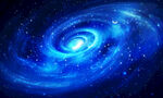 蓝色漩涡星空