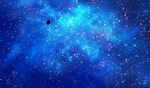 蓝色璀璨星空图