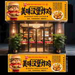 汉堡炸鸡门头