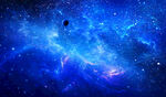 蓝色宇宙星空背景图素材
