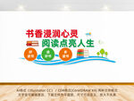学校阅览室文化墙