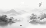 山水背景墙