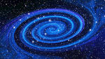 蓝色螺旋星云星空