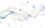 抽象意境山水画