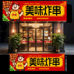 炸串门头