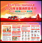 2026消防月展板