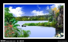 自然风景画 靓丽风景