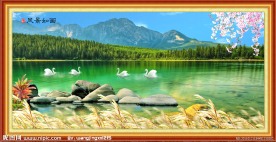 自然风景山水画