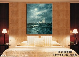 油画大海