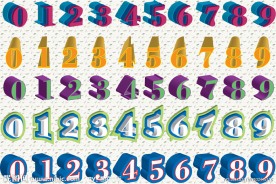 3d数字