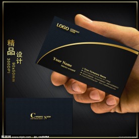 黑色高档名片设计