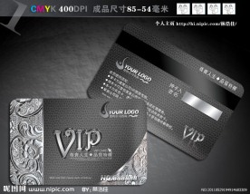 高档质感VIP会员卡PSD模版