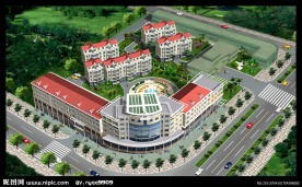 小区鸟瞰 小区规划